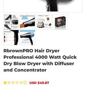 Brand new hairdryer never been use